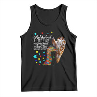 And She Loved A Little Boy Very Much Even More Than She Loved Herself Tank Top Autism Awareness Giraffes