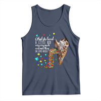 And She Loved A Little Boy Very Much Even More Than She Loved Herself Tank Top Autism Awareness Giraffes