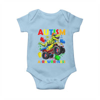 Funny Autism Awareness Dinosaur Baby Onesie Autism Arawrrness Monster Truck Puzzle Pieces