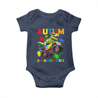 Funny Autism Awareness Dinosaur Baby Onesie Autism Arawrrness Monster Truck Puzzle Pieces