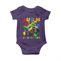 Funny Autism Awareness Dinosaur Baby Onesie Autism Arawrrness Monster Truck Puzzle Pieces