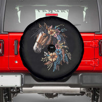Floral Wild Horse Country Horse Riding Spare Tire Cover