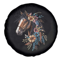 Floral Wild Horse Country Horse Riding Spare Tire Cover