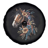 Floral Wild Horse Country Horse Riding Spare Tire Cover