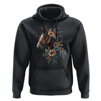 Floral Wild Horse Country Horse Riding Hoodie