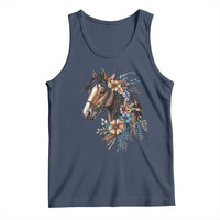 Floral Wild Horse Country Horse Riding Tank Top