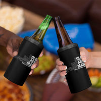 Funny Bold Badass Superhuman 4 in 1 Can Cooler Tumbler Sarcastic Old Man Fathers Day