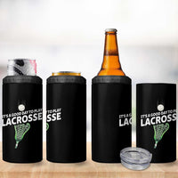 Funny It's A Good Day To Play Lacrosse Lax 4 in 1 Can Cooler Tumbler