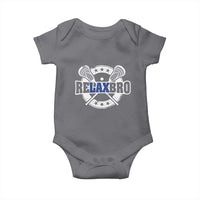 Funny Lax Lover Relax Bro Baby Onesie Lacrosse Joke