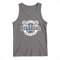 Funny Lax Lover Relax Bro Tank Top Lacrosse Joke
