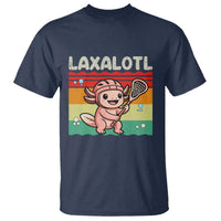 Funny Axolotl Lacrosse LAX Laxalotl T Shirt Lacrosse Player Retro Vintage