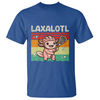 Funny Axolotl Lacrosse LAX Laxalotl T Shirt Lacrosse Player Retro Vintage