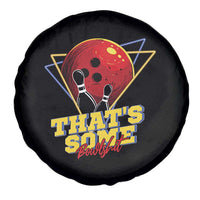 80s Bowling Spare Tire Cover That's Some Bowlshit Neon Retro Ball Pins Strike Spilt - Wonder Print Shop