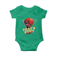 80s Bowling Baby Onesie That's Some Bowlshit Neon Retro Ball Pins Strike Spilt - Wonder Print Shop