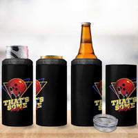 80s Bowling 4 in 1 Can Cooler Tumbler That's Some Bowlshit Neon Retro Ball Pins Strike Spilt - Wonder Print Shop