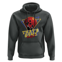 80s Bowling Hoodie That's Some Bowlshit Neon Retro Ball Pins Strike Spilt - Wonder Print Shop