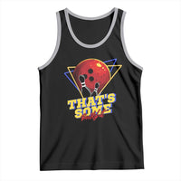 80s Bowling Tank Top That's Some Bowlshit Neon Retro Ball Pins Strike Spilt - Wonder Print Shop
