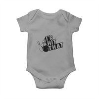 Funny Bowling Baby Onesie I'D Hit That Quote Bowling Pin Ball - Wonder Print Shop