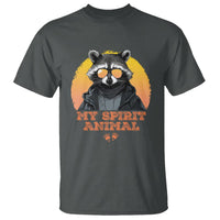 Funny Raccoon T Shirt My Spirit Animal Cute Trash Panda - Wonder Print Shop