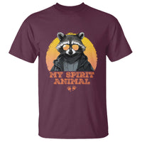 Funny Raccoon T Shirt My Spirit Animal Cute Trash Panda - Wonder Print Shop