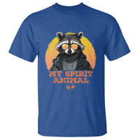 Funny Raccoon T Shirt My Spirit Animal Cute Trash Panda - Wonder Print Shop