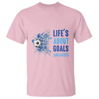 Soccer Lover T Shirt Life's About Goals And Assists Coach - Wonder Print Shop