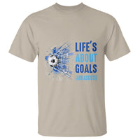 Soccer Lover T Shirt Life's About Goals And Assists Coach - Wonder Print Shop