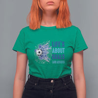 Soccer Lover T Shirt For Women Life's About Goals And Assists Coach - Wonder Print Shop