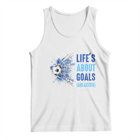 Soccer Lover Tank Top Life's About Goals And Assists Coach - Wonder Print Shop