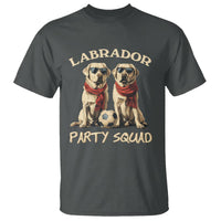 Labrador Retriever Dog T Shirt Black Labrador Party Squad Love - Wonder Print Shop