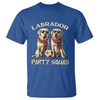 Labrador Retriever Dog T Shirt Black Labrador Party Squad Love - Wonder Print Shop