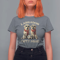 Labrador Retriever Dog T Shirt For Women Black Labrador Party Squad Love - Wonder Print Shop