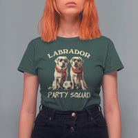 Labrador Retriever Dog T Shirt For Women Black Labrador Party Squad Love - Wonder Print Shop