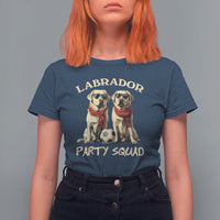 Labrador Retriever Dog T Shirt For Women Black Labrador Party Squad Love - Wonder Print Shop