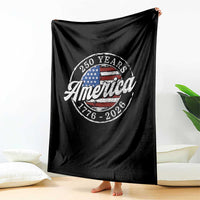 America 250 Years 1776 2026 Throw Blanket 250th Anniversary USA Vintage USA Flag