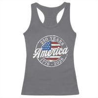 America 250 Years 1776 2026 Racerback Tank Top 250th Anniversary USA Vintage USA Flag