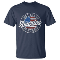 America 250 Years 1776 2026 T Shirt 250th Anniversary USA Vintage USA Flag