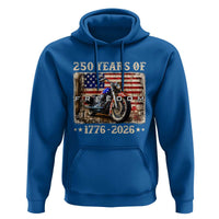 250 Years Of Freedom Motorcycle Patriotic Biker 1776 2026 Hoodie