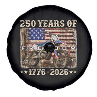 250 Years Of Freedom Dirt Bike Motocross 1776 2026 Spare Tire Cover