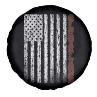 Cleveland Ohio State Pride Vintage American Flag Spare Tire Cover Vintage American Flag Ohio State Pride