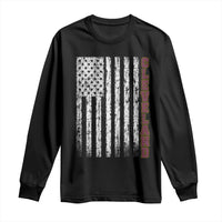 Cleveland Ohio State Pride Vintage American Flag Long Sleeve Shirt