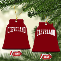 Cleveland Ohio OH City Throwback Design Vintage Ceramic Ornament