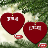 Cleveland Ohio OH City Throwback Design Vintage Ceramic Ornament