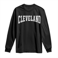 Cleveland Ohio OH City Throwback Design Vintage Long Sleeve Shirt
