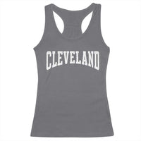 Cleveland Ohio OH City Throwback Design Vintage Racerback Tank Top