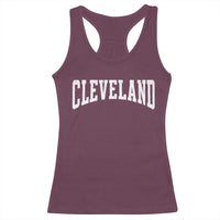 Cleveland Ohio OH City Throwback Design Vintage Racerback Tank Top
