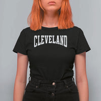 Cleveland Ohio OH City Throwback Design Vintage T Shirt For Women