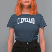 Cleveland Ohio OH City Throwback Design Vintage T Shirt For Women