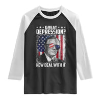 Franklin D Roosevelt Raglan Shirt Great Depression New Deal With It