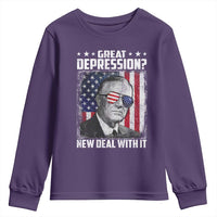Franklin D Roosevelt Youth Sweatshirt Great Depression New Deal With It